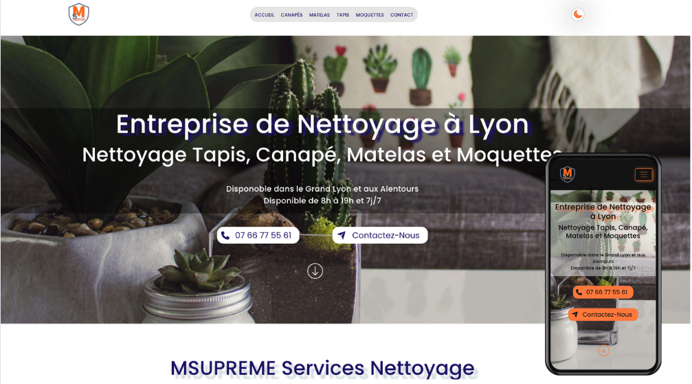 Image de la page d'accueil de Msupreme